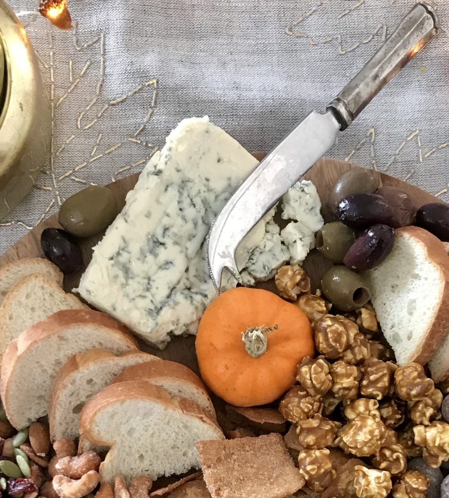 harvest charcuterie board, bleu cheese
