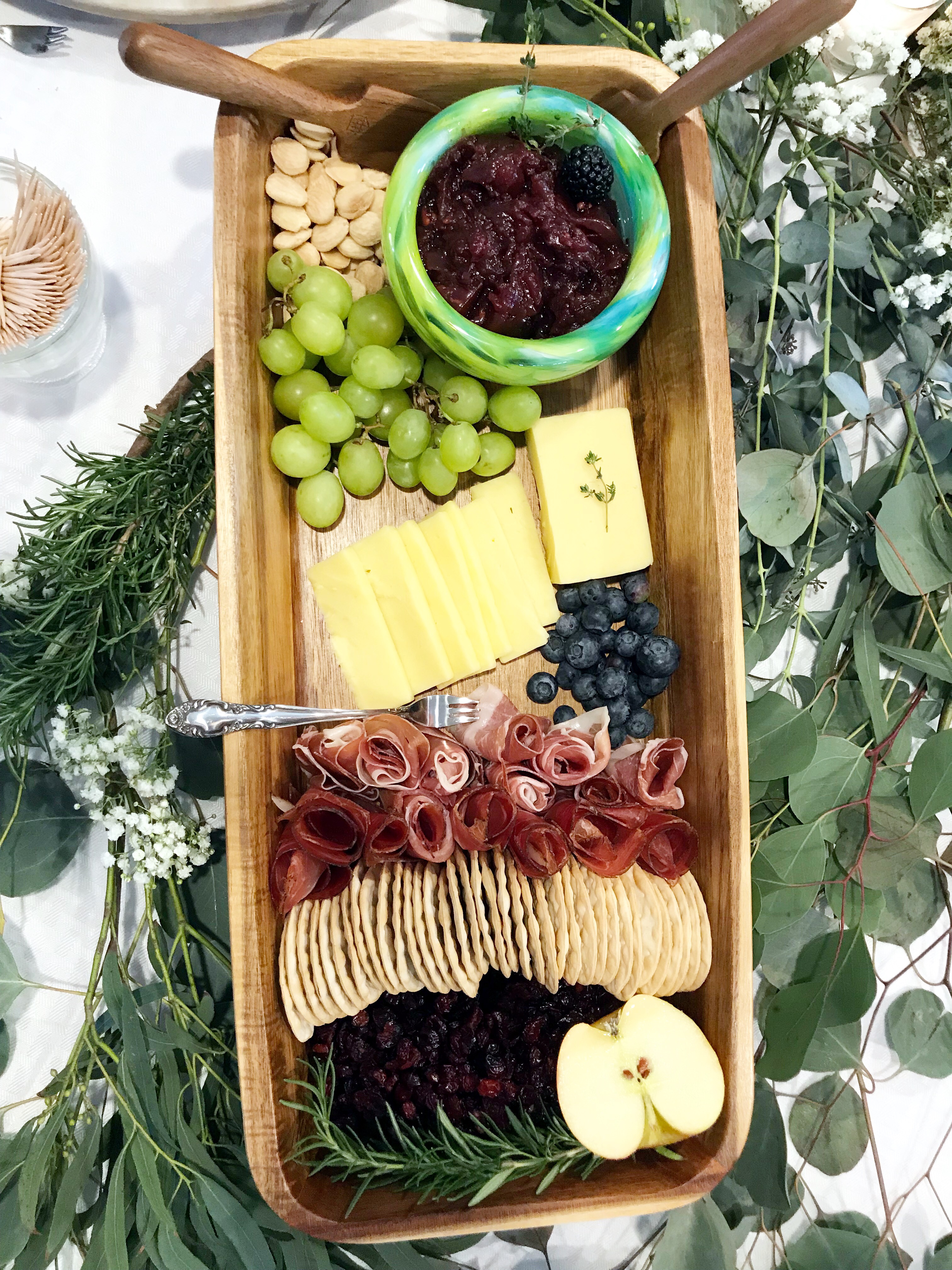 wine and charcuterie inspired bridal shower