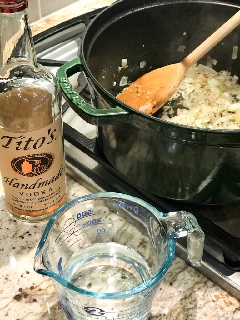 Vodka Sauce with Titos