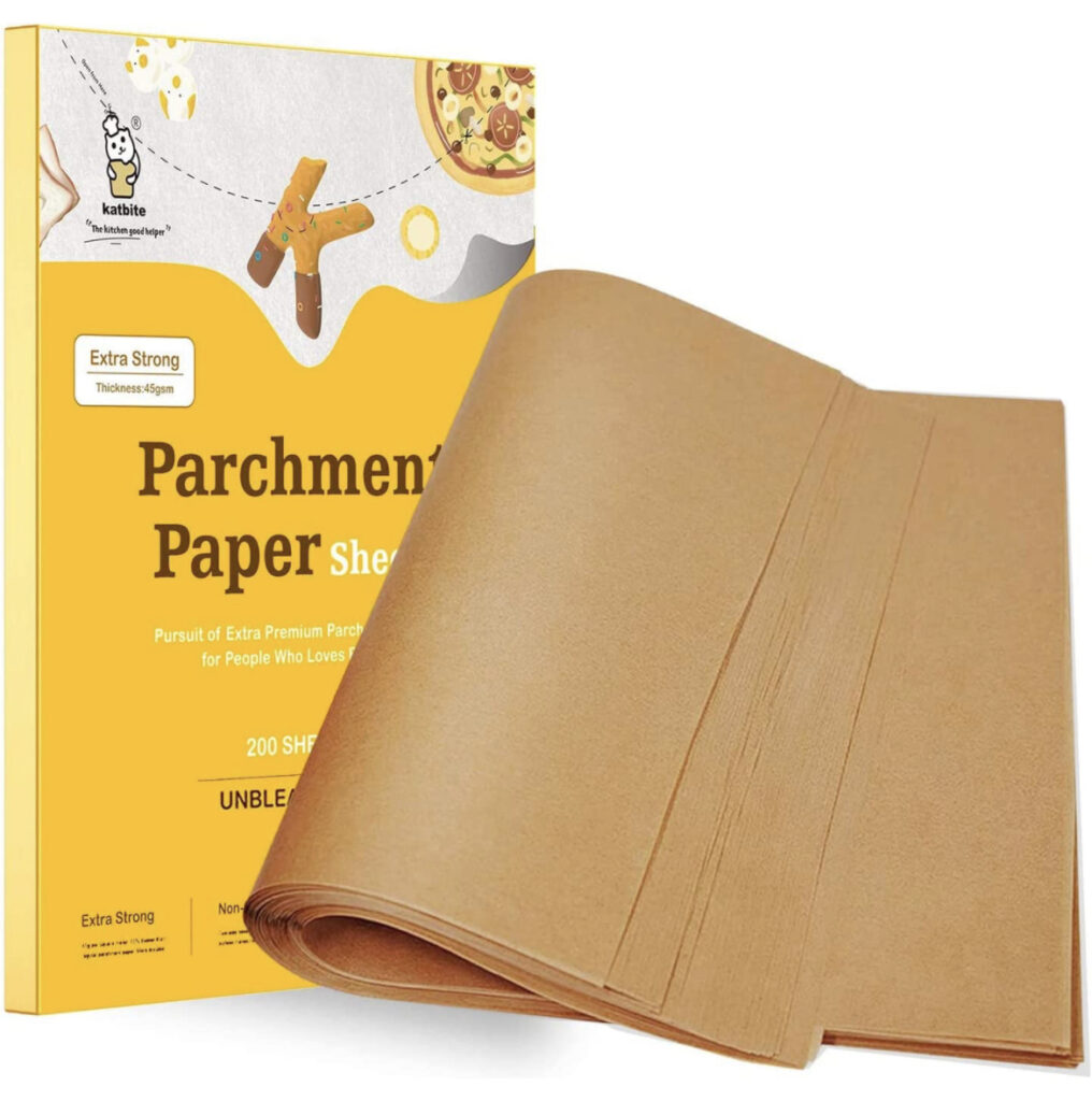 yellow box of brown parchment paper