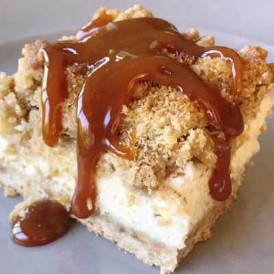 Caramel Apple Cheesecake Bars