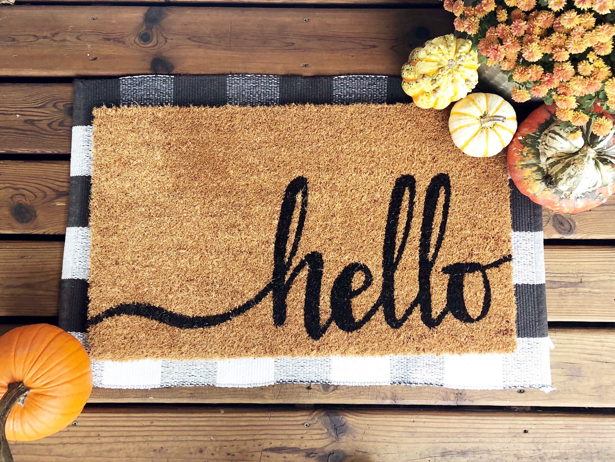 fall porch doormat