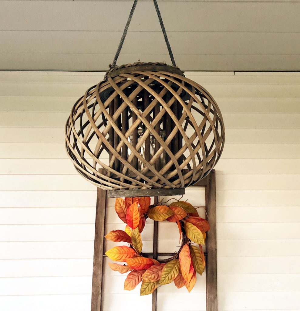 hanging wooden lantern market