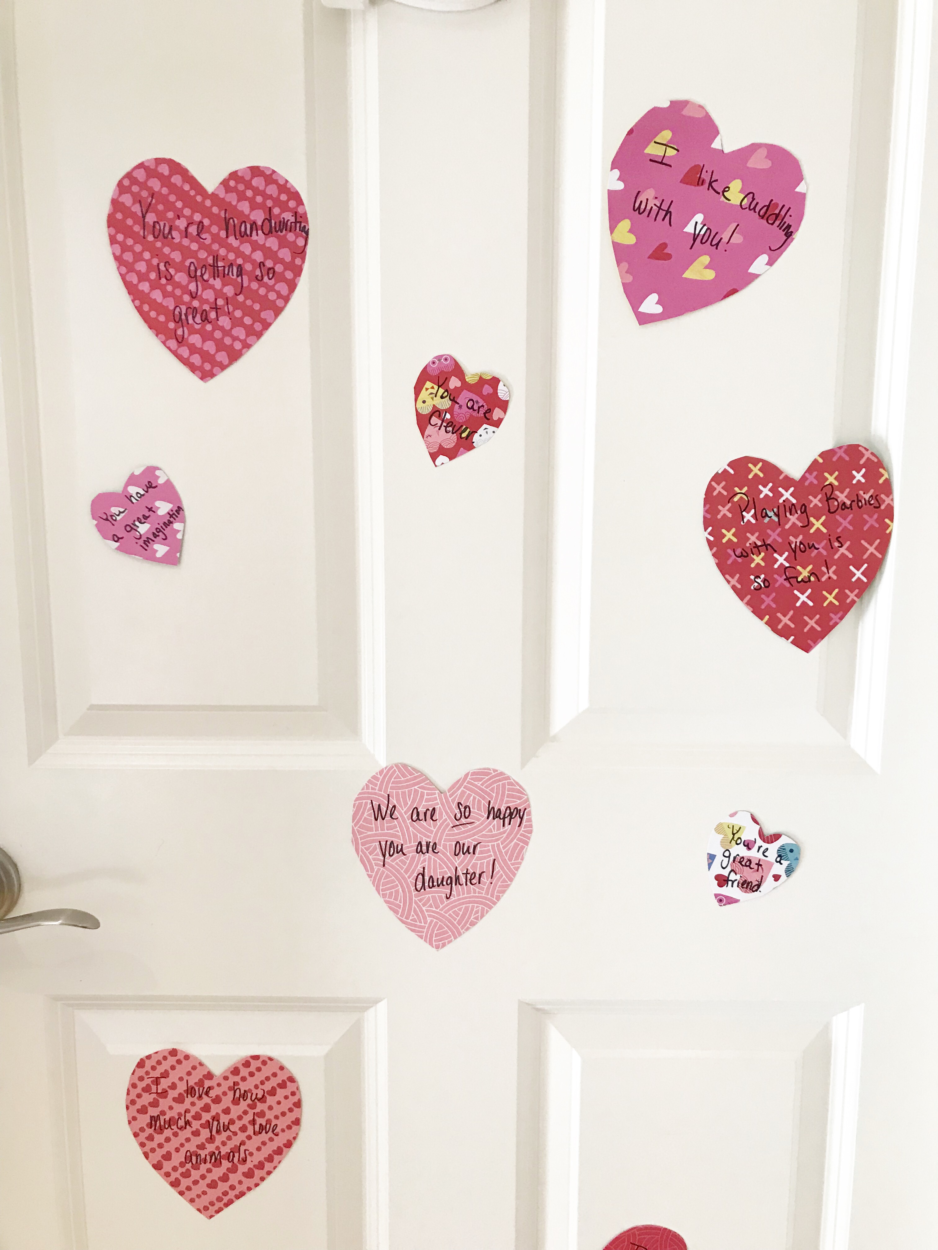 heart cutout love notes