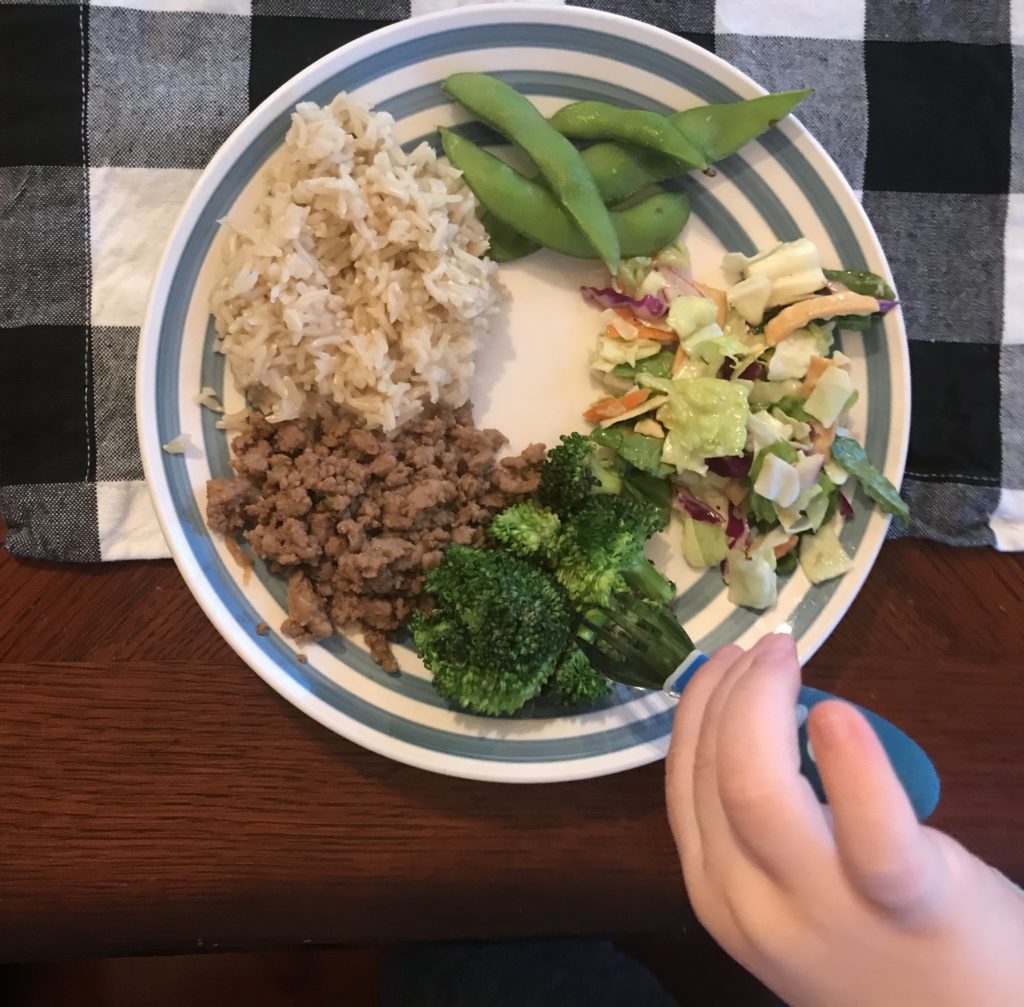 child's dinner plate