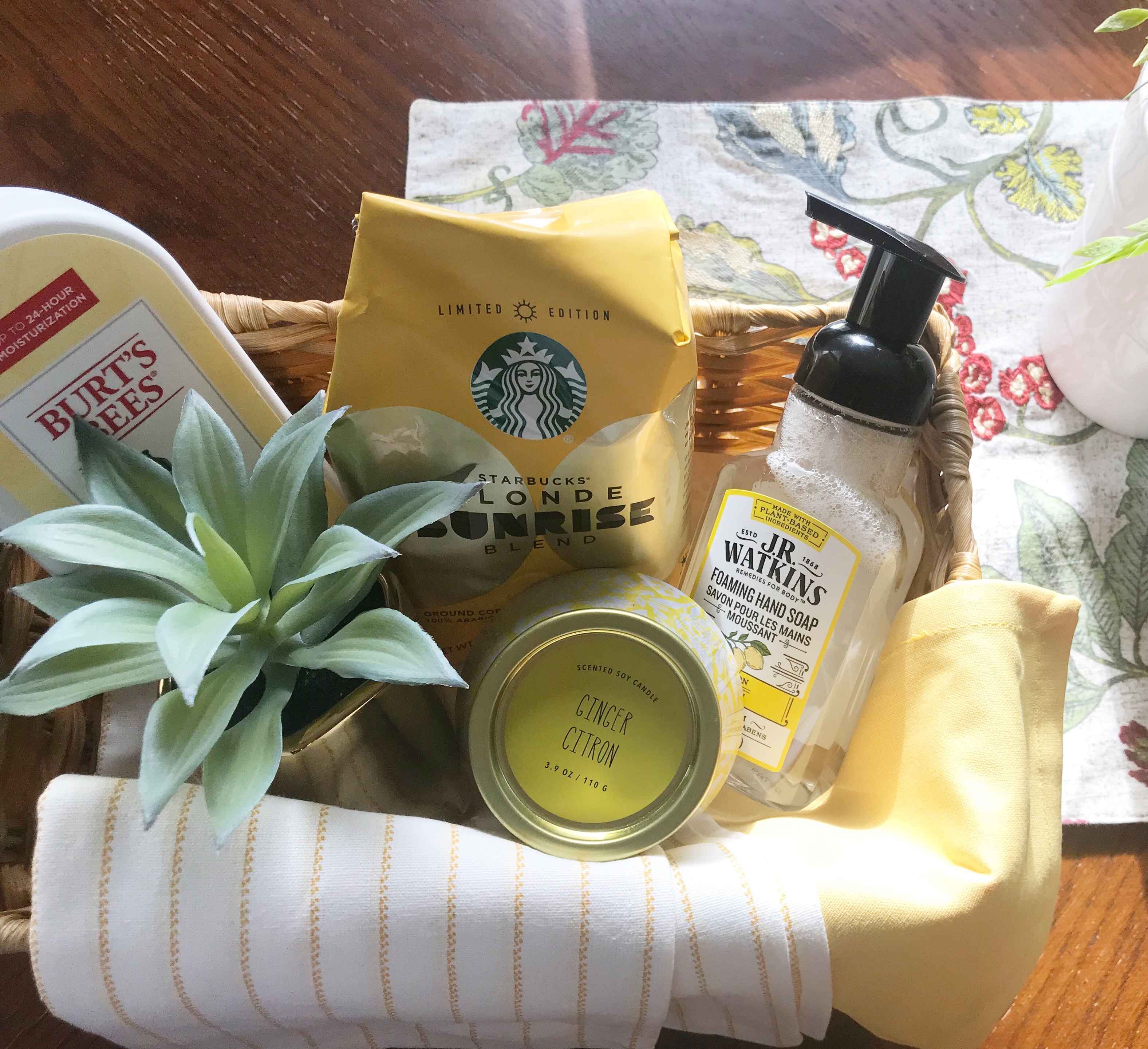 Basket of sunshine gift basket