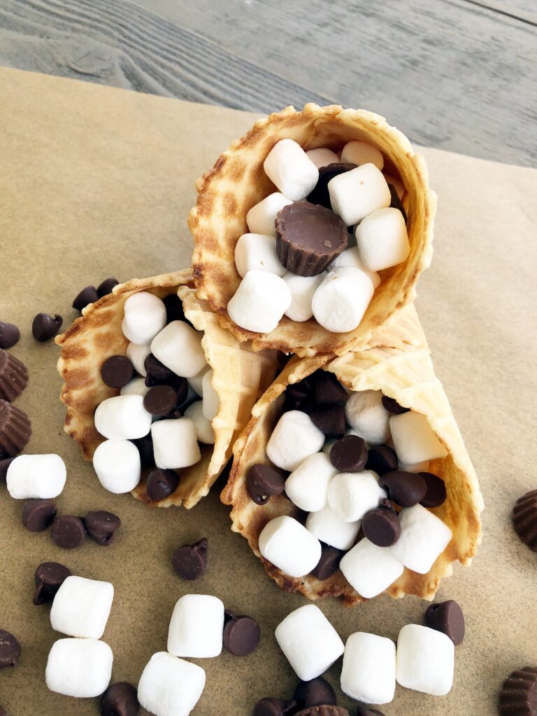 Campfire S'mores in a Cone