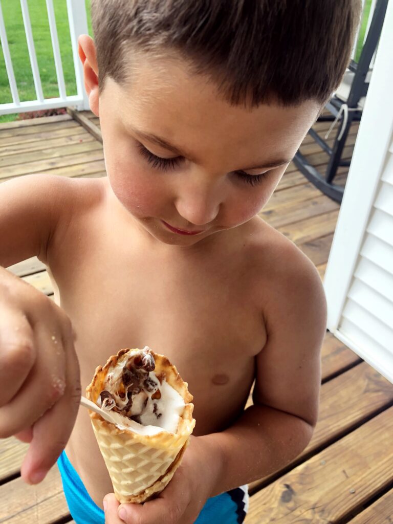 S'mores in a cone