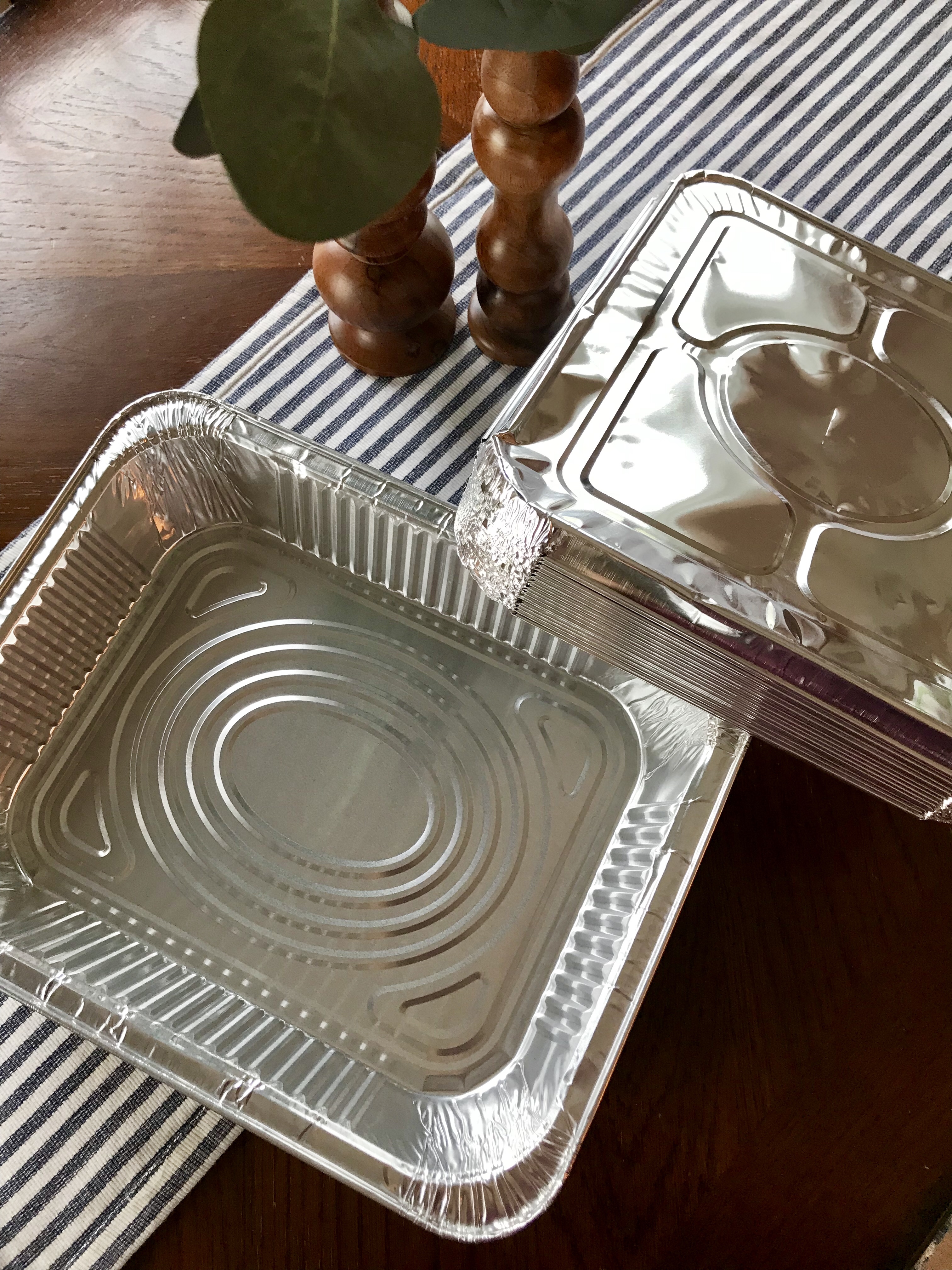 Aluminum pans found on Amazon. Great for freezer meal prep. 