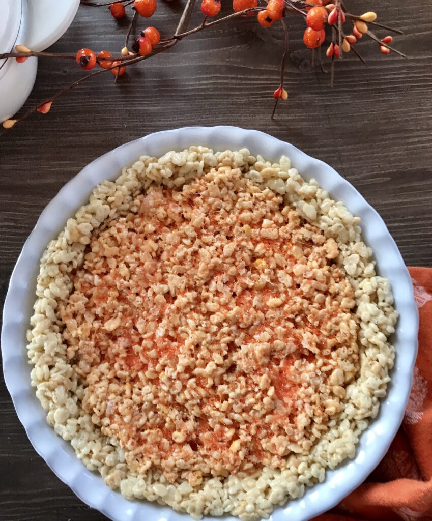 Rice Krispies Treats Pumpkin Pie