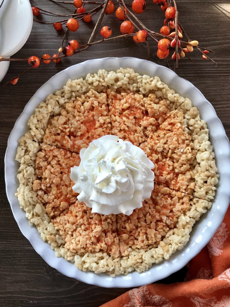 Rice Krispie Treat Pumkin Pie