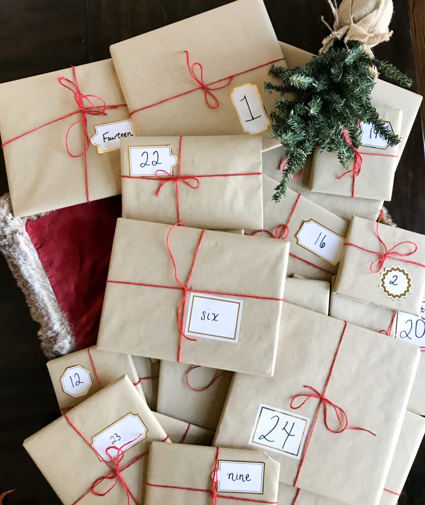 Christmas books wrapped