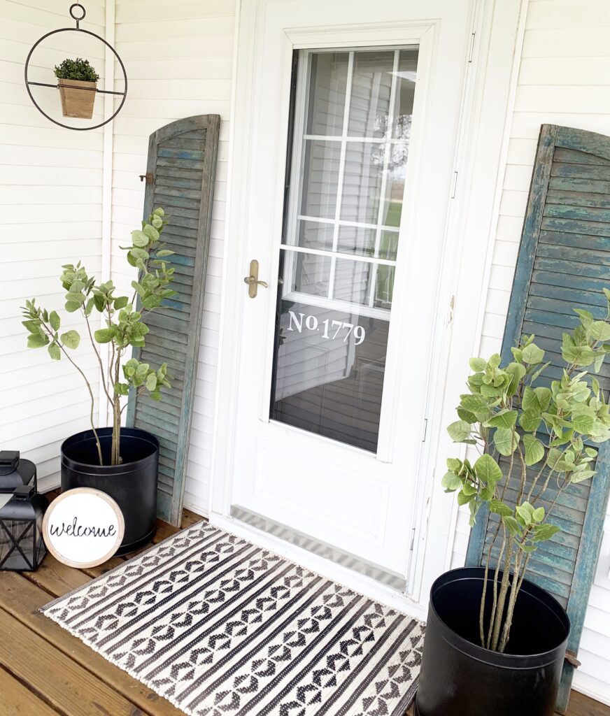 spring porch decor