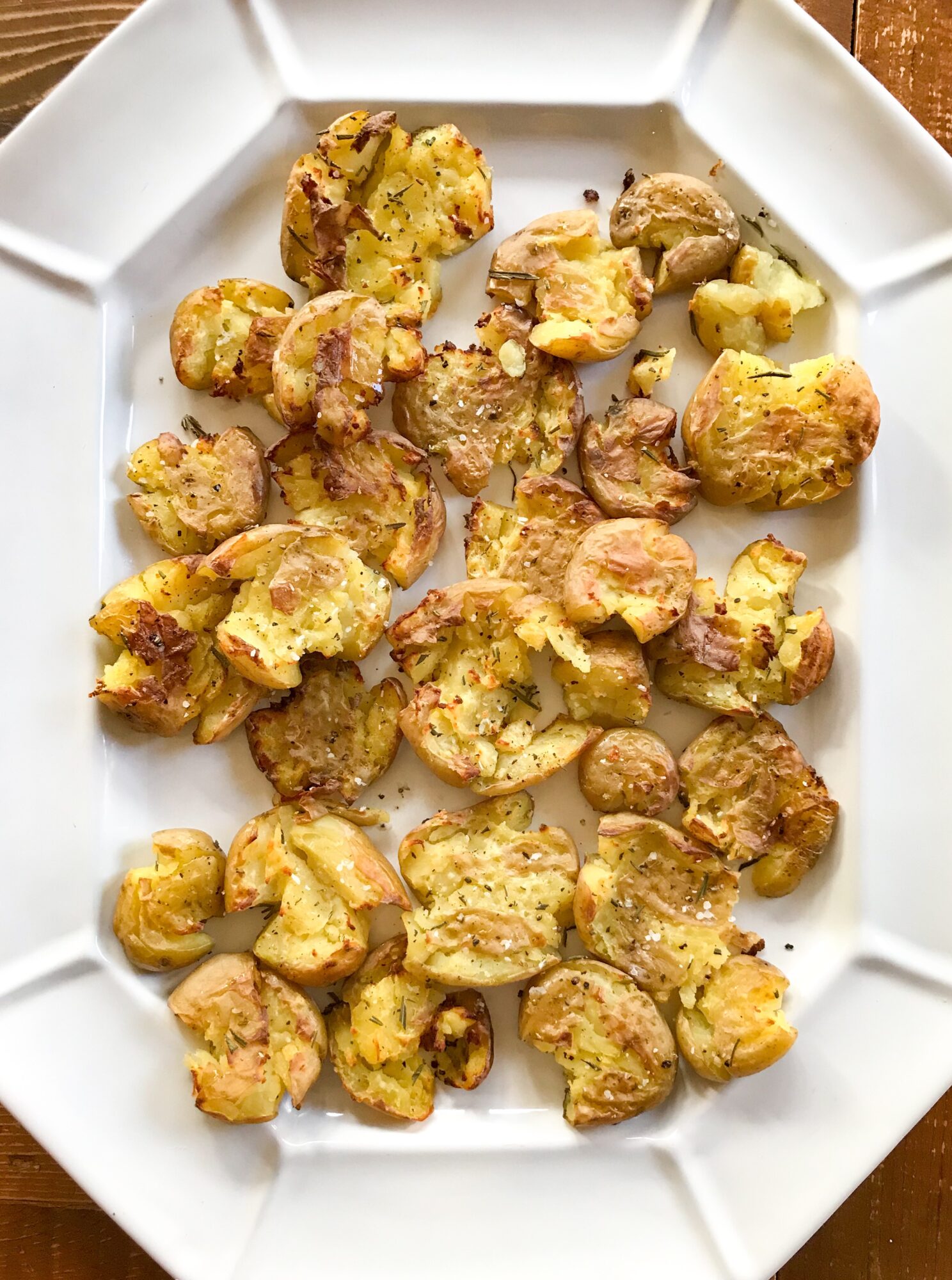 crispy smashed potatoes