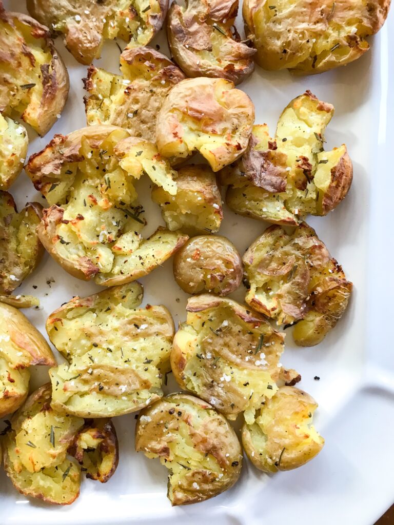 crispy smashed potatoes 