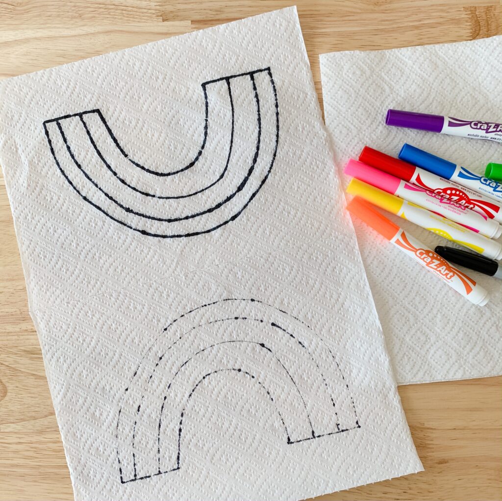 magic paper towel art