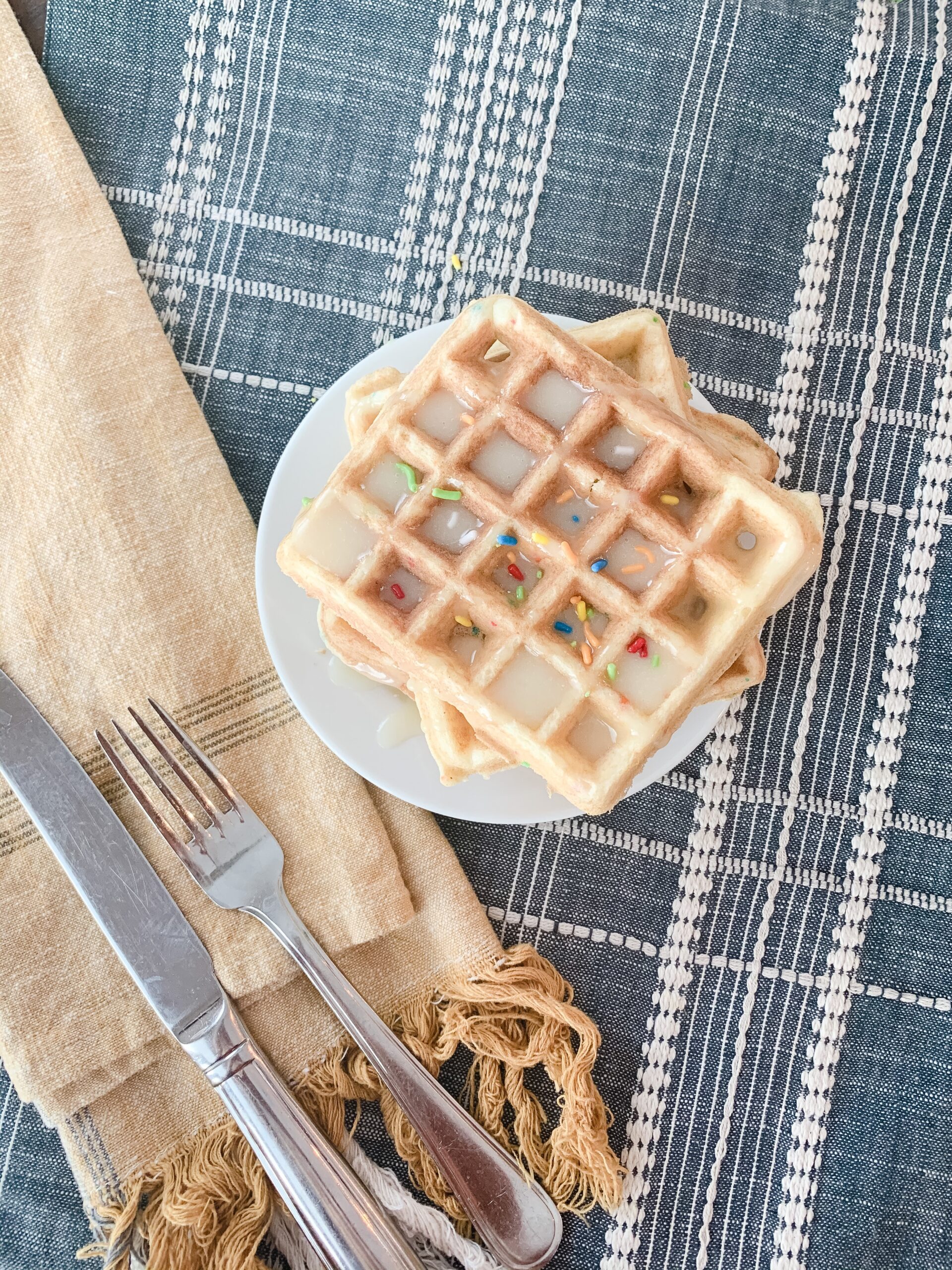 funfetti cake mix waffles