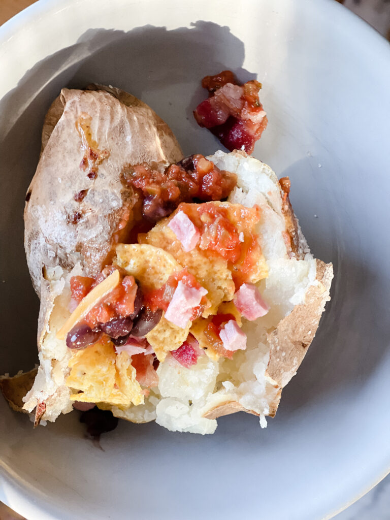 Kid's Baked Potato Creation